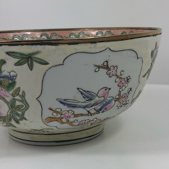 ANTIQUE Tung Chih Tongzhi Porcelain Bowl Macau - Picture 4 of 11